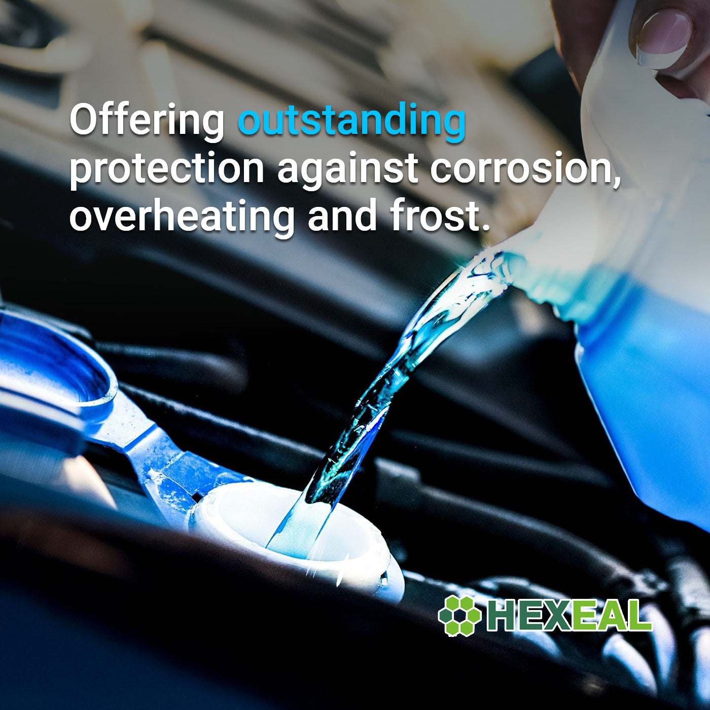 Blue Antifreeze & Coolant Hexeal